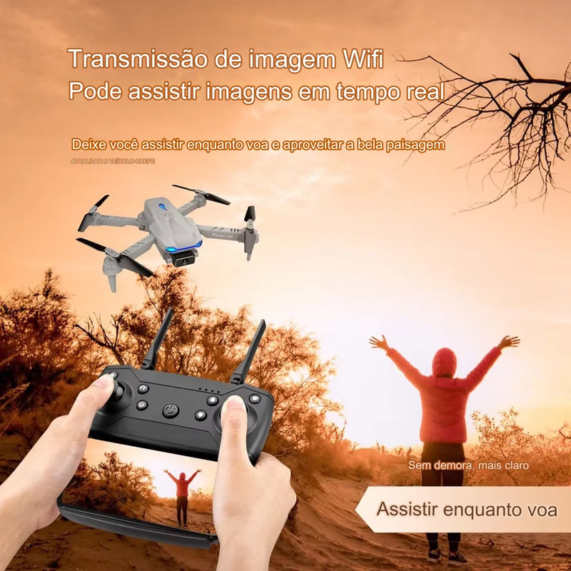 Drone S89 Dual Camera 4K HD Headless Wi-Fi 2.4GHz Flight Stable Flight Track LED Light