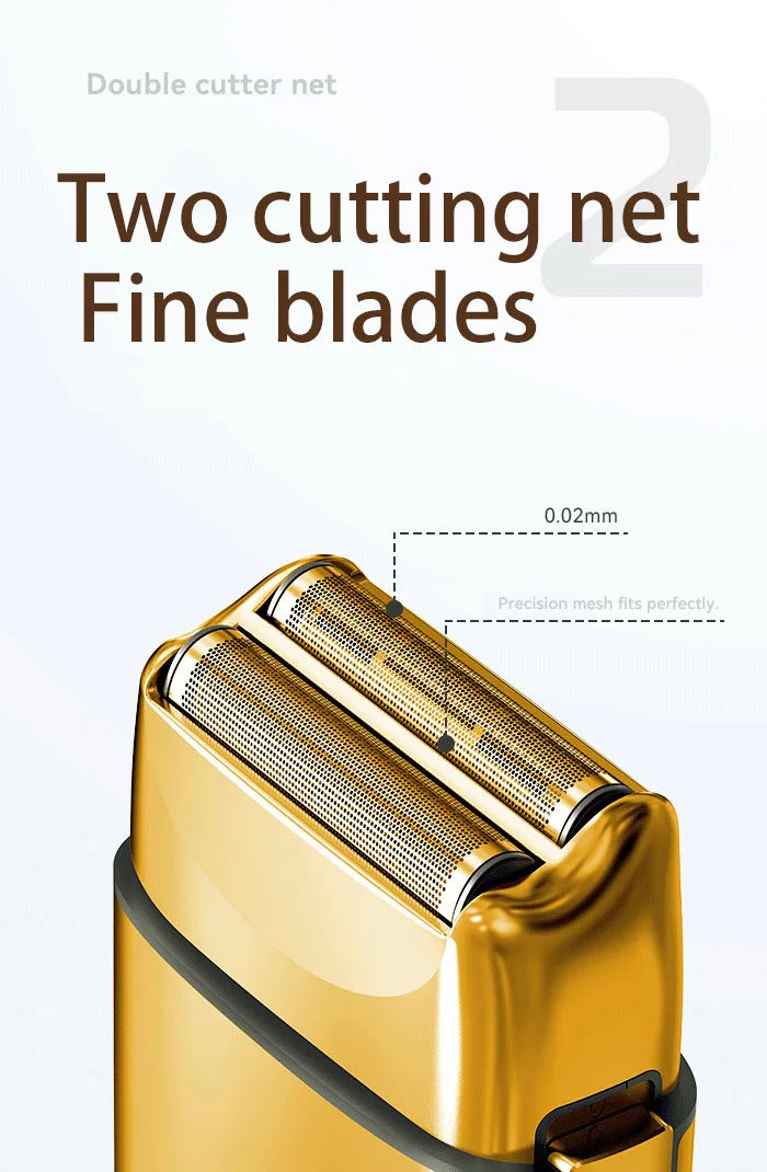 Kemei All-metal Electric Shaver Men Electric Razor Rechargeable Beard Shaver Floating Hair Trimmer Face Care Shaving Machine