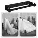Stainless Steel Paper Towel Holder Punch-Free Towel Rack Wall Mounted Roll Paper Stand for Bathroom Kitchen Wipes Hanging