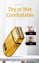 Kemei All-metal Electric Shaver Men Electric Razor Rechargeable Beard Shaver Floating Hair Trimmer Face Care Shaving Machine