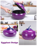 Fruit Style Non-stick Aluminum Skillet Frying Pan Soup Milk Cooking Kitchen Cookware Pot Set Suitable Gas and Induction Cooker