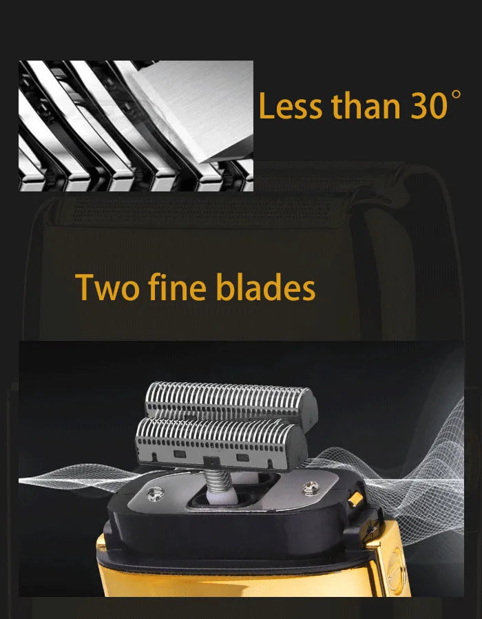 Kemei All-metal Electric Shaver Men Electric Razor Rechargeable Beard Shaver Floating Hair Trimmer Face Care Shaving Machine