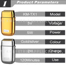 Kemei Tx1 Full Metal Electric Shaver For Men Hair Beard Electric Razor Bald Head Shaving Machine Finishing Fades Rechargeable
