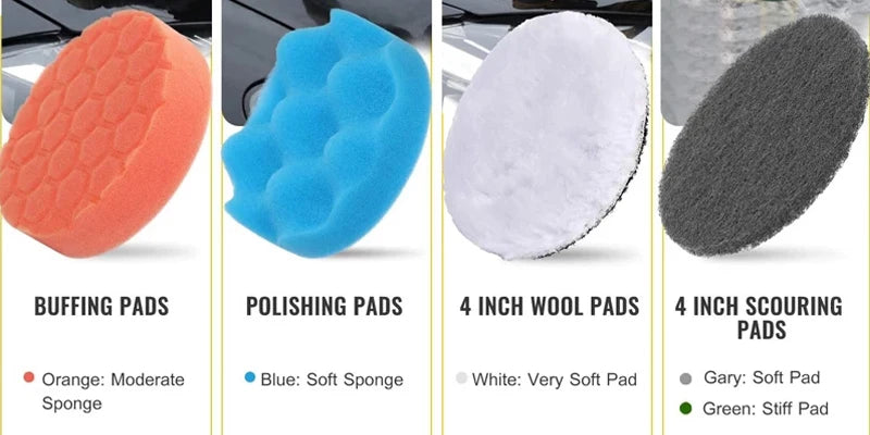 UNTIOR Electric Drill Brush Attachment Set Power Scrubber Brush Car Polisher Kitchen Bathroom Cleaning Kit Toilet Cleaning Tools