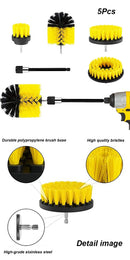 UNTIOR Electric Drill Brush Attachment Set Power Scrubber Brush Car Polisher Kitchen Bathroom Cleaning Kit Toilet Cleaning Tools