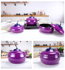 Fruit Style Non-stick Aluminum Skillet Frying Pan Soup Milk Cooking Kitchen Cookware Pot Set Suitable Gas and Induction Cooker