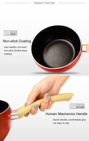 Fruit Style Non-stick Aluminum Skillet Frying Pan Soup Milk Cooking Kitchen Cookware Pot Set Suitable Gas and Induction Cooker
