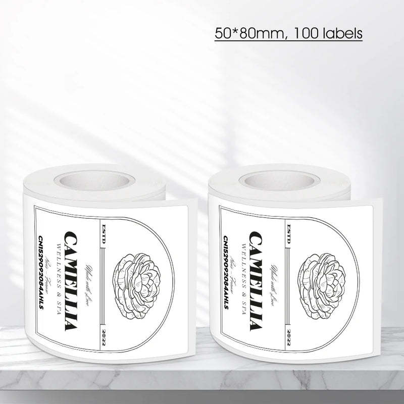 Mini Label Printer Marklife P50 Portable Thermal Printer Self Adheisve Sticker Machine Bluetooth Wireless Label Maker No Ink