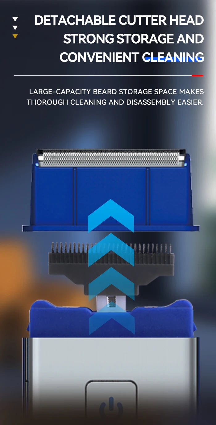 Kemei T100 Portable Travel Shaving Machine Men Beard Trimmer Mini Electric Shaver Rechargeable Foil Reciprocating Safety Razor