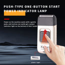 Kemei KM-TX11 Portable Electric Shaver – Reciprocating Blades,Arc-Shaped Foil,USB Rechargeable & Plug-in Dual Use, Beard Trimmer