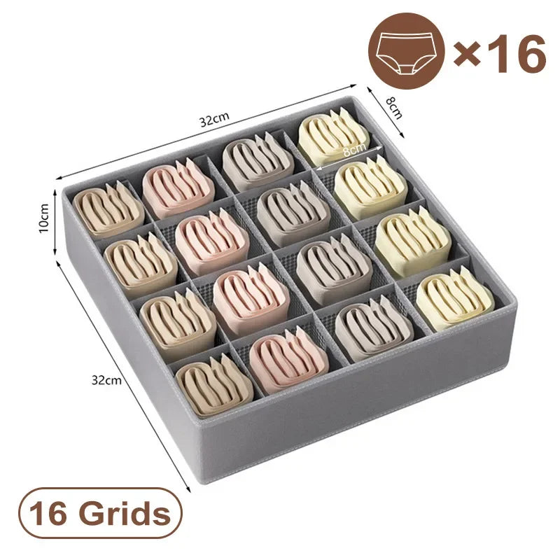 Organizador de sutiã esportivo, caixa de armazenamento de roupas íntimas,