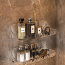 Bathroom Toiletries Shelf Perforation-free Wall-mounted Skin Care Products Wall Toiletry Table Transparent Storage Box