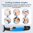 Kemei KM-1910 Waterproof Electric Shaver Eyebrow Trimmer USB Rechargeable Razor Men's Beard Trimmer Shaving Machine for Men