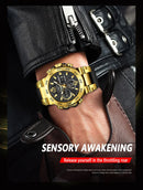 LIGE New Watches For Men 50M Waterproof Clock Alarm reloj hombre LCD Dual Display Wristwatch Quartz Military Sports Mens Watch