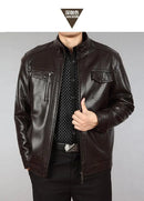 Leather Jacket Men Coats 2024 Brand High Quality PU Outerwear Men Business Winter Faux Fur Male Jacket Fleece