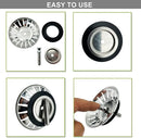 Kitchen Sink Sewer Strainer Basin Drain Stopper Stainless Steel Sink Waste Plug Filter Anti-clog Floor Drain Kitchen Accessories