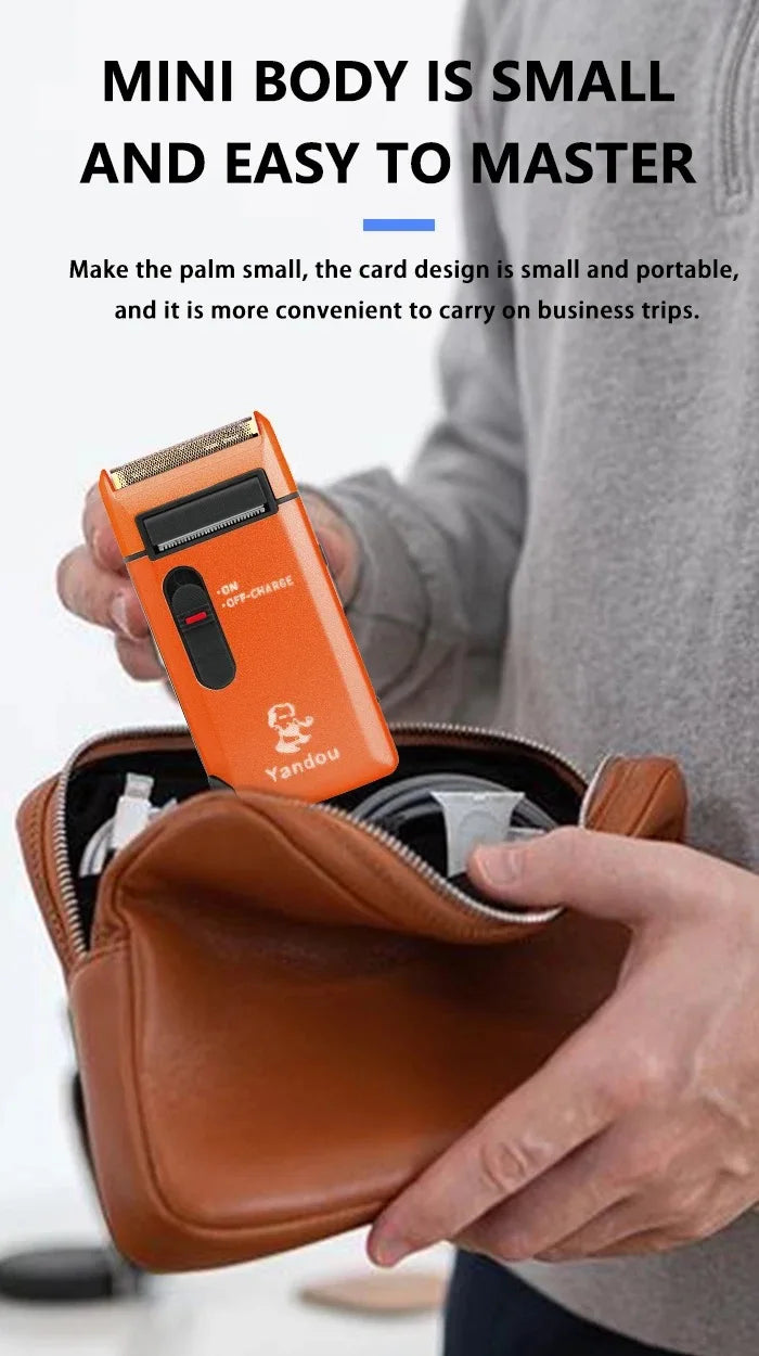 Kemei Retro Electric Razor for Men Rechargeable Mens yandou Foil Shavers Travel Electric Shavers Beard Trimmer shaving Machine