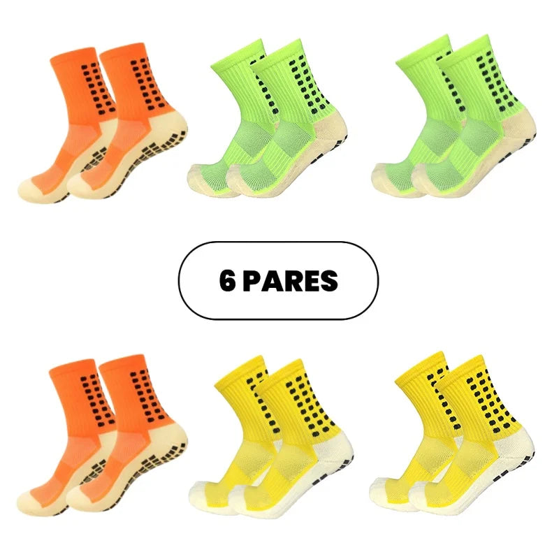 Free Shipping Kit 6 Football Socks High Quality Non-slip Cotton Sports Socks Send Immediately