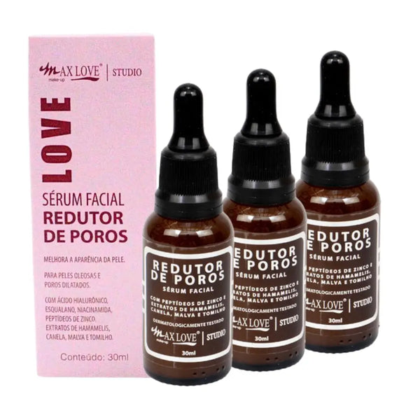 Max Love Poro Reducing Facial Serum C/3 Kit