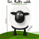 1pcs Sheep Toilet Roll Holder - Funny Toilet Paper Holder Free Standing Bathroom Set - 3D Printed Black Sheep Loo Roll Holder