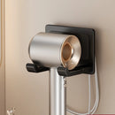 Suporte de secador de cabelo de parede compatível com organizador de metal com almofada antiderrapante, organizador de acessórios para prateleiras de banheiro de quarto