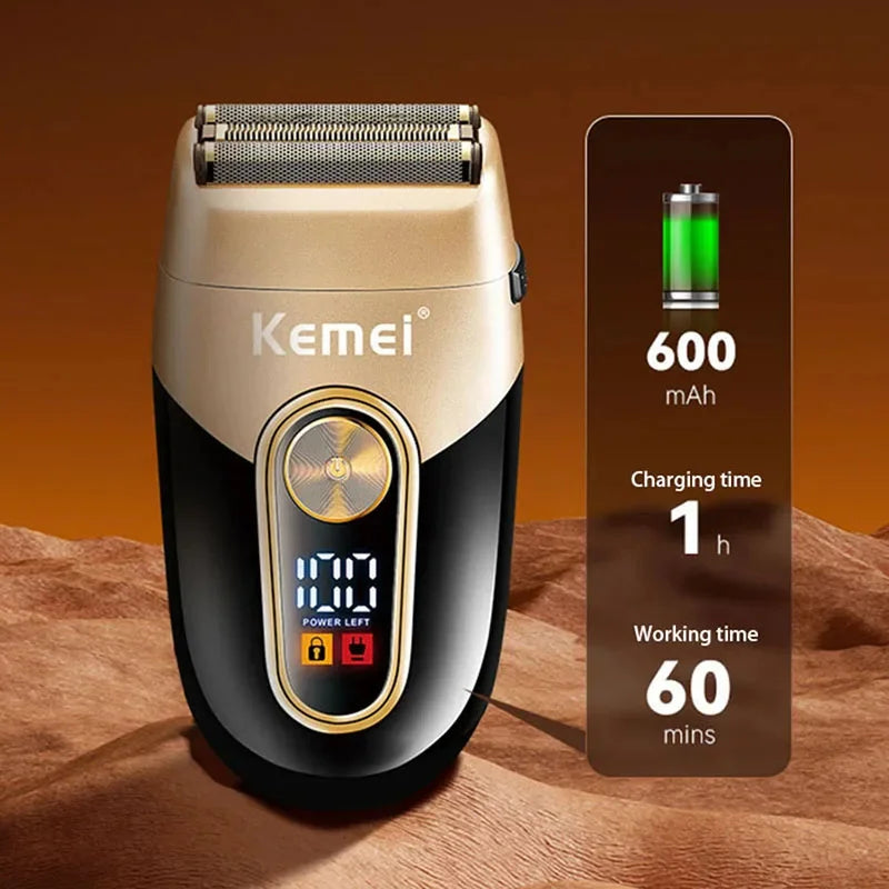 Kemei KM-3209 Men's Shaver with Charging Stand Rechargeable Electric Shaver Dual Network Powerful ﻿