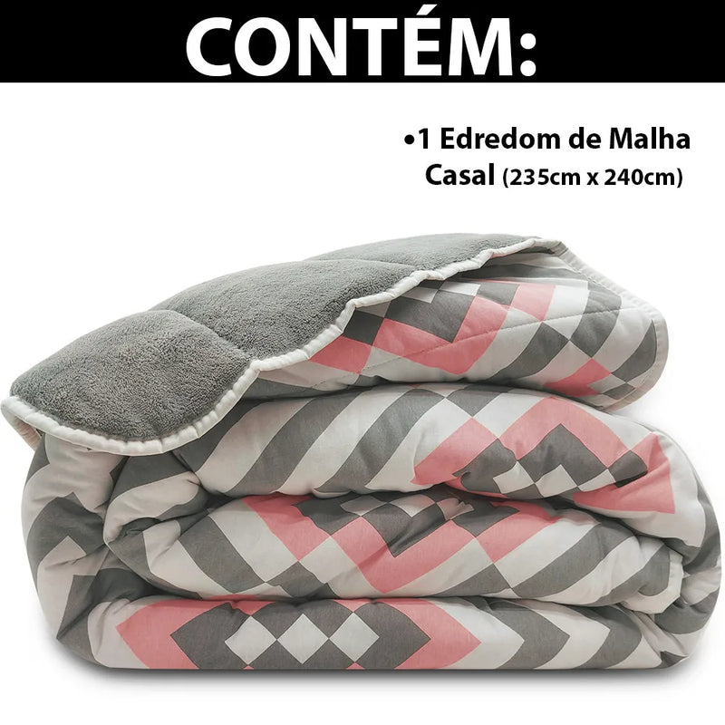 Cotton and Plush Double 100 Anti-allergic Double-sided Duvet 235x240cm - BF Mattrees