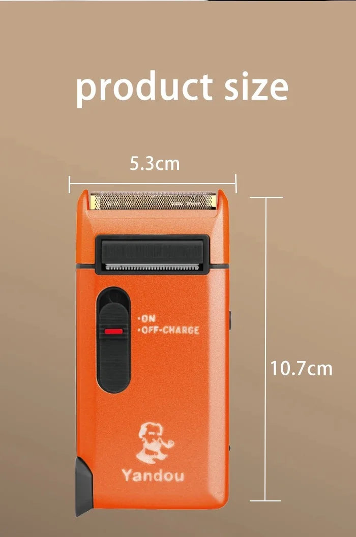 Kemei Retro Electric Razor for Men Rechargeable Mens yandou Foil Shavers Travel Electric Shavers Beard Trimmer shaving Machine