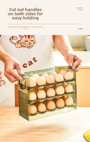 Egg Storage Box Automatic Turning Preservation Box For Fridge Side Door Kitchen Special Egg Holder Support Wholesale