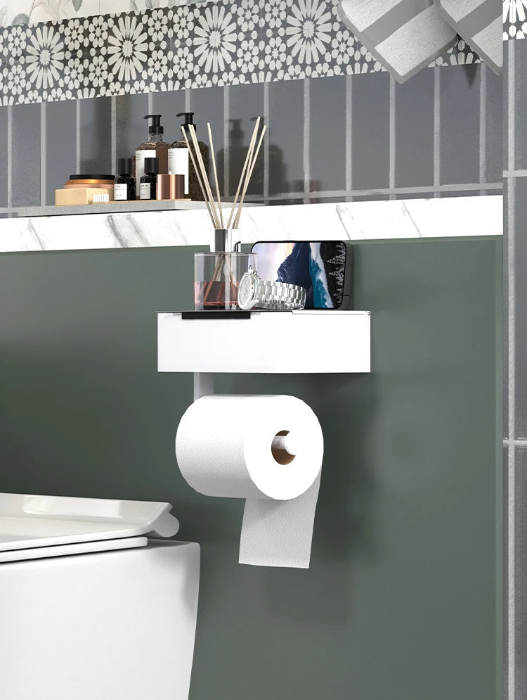 Tissue holder, non perforated toilet paper holder, bathroom privacy tissue box, roll paper holder, wet wipe box