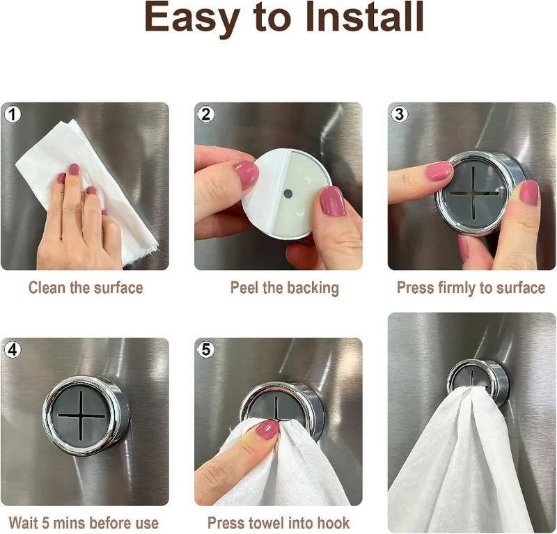 4/1Pcs Self Adhesive Towel Plug Holder Wall Mounted Bathroom Organizers Towel Hooks Storage Rack Kitchen Rags Dishcloth Clips