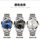 High-grade waterproof luminous new men's watch steel belt quartz watch live burst male wristwatch men watch