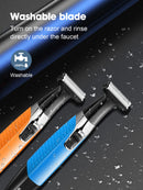 Kemei KM-1910 Waterproof Electric Shaver Eyebrow Trimmer USB Rechargeable Razor Men's Beard Trimmer Shaving Machine for Men