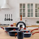 Luxury Vegas 10 PCs Non-stick Ceramic Cookware Set Easy to Clean Kitchen Utensils-Casambiente