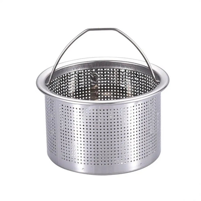 Stainless Steel Kitchen Sink Strainer Plug Close Hole Basin Sink Drain Filter Basket With Handle Drain Kitchen Accessories
