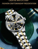 POSHI Men's Watch Date Week Fashion Watch Men Original Waterproof Non-mechanical Luminous Dual Calendar Quartz Wristwatch