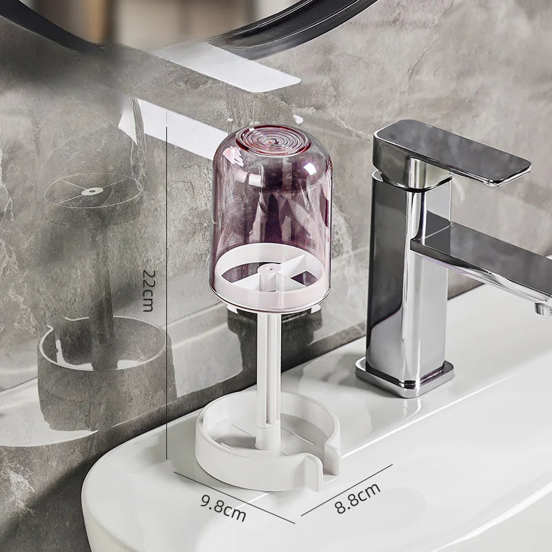 Suporte para escova de dentes com tampa de poeira,