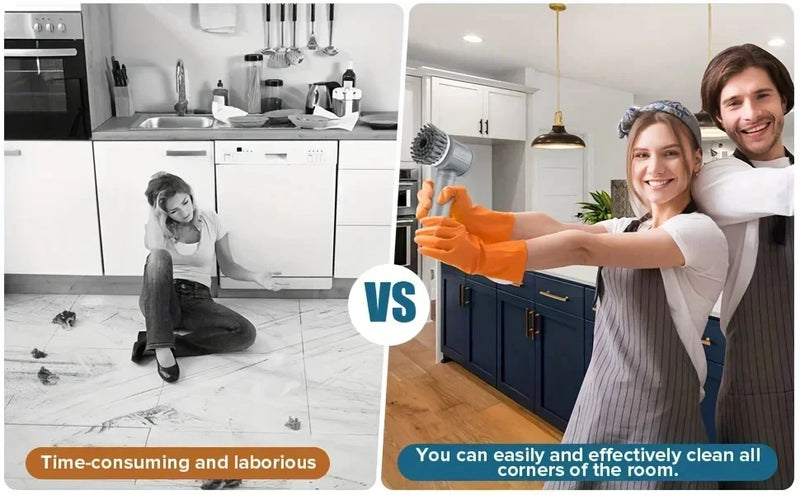 Xiaomi 6-in-1 Electric Cleaning Brush Home Appliances Wireless Electric Floor Scrubber Replaceable Brush Head Home Bathroom