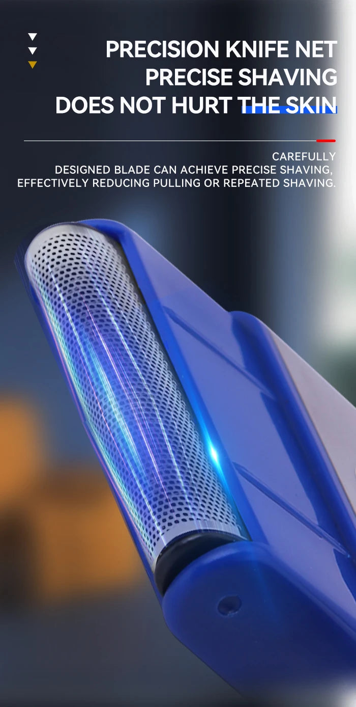 Kemei T100 Portable Travel Shaving Machine Men Beard Trimmer Mini Electric Shaver Rechargeable Foil Reciprocating Safety Razor