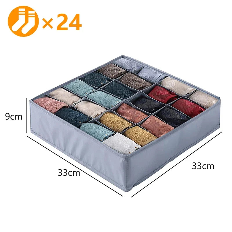 Organizador de sutiã esportivo, caixa de armazenamento de roupas íntimas,