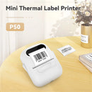 Mini Label Printer Marklife P50 Portable Thermal Printer Self Adheisve Sticker Machine Bluetooth Wireless Label Maker No Ink