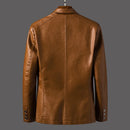 2025 spring and autumn new coat men's warm leather casual popular men's pu leather jacket leather suit mens 4XL