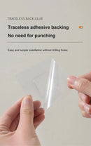 1pc Cute Rabbit Storage Rack No Punching Marking Required Makeup Brush Storage Box Bathroom Wall Mounted Toothbrush Holder