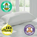 4 Kit Anti-Allergic Pillow Percal 180 Yarn Ecoplist Silicone Fiber Soft Washable 50x70x14cm - BF Mattrests