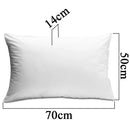 4 Kit Anti-Allergic Pillow Percal 180 Yarn Ecoplist Silicone Fiber Soft Washable 50x70x14cm - BF Mattrests