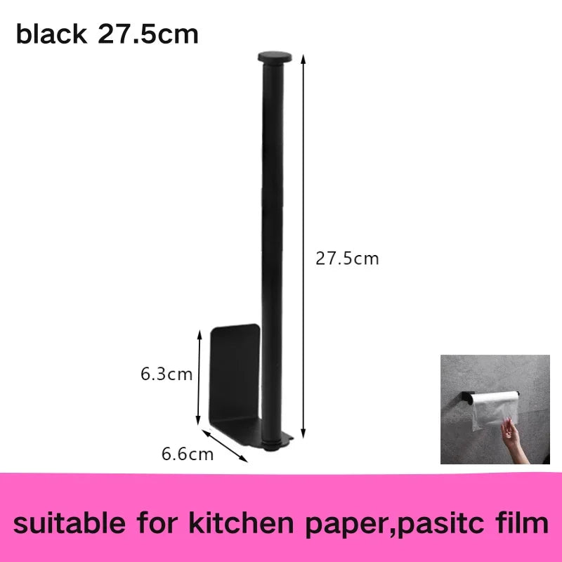 No Punching Toilet Paper Holder Self Adhesive Toilet Roll Paper Holders Bathroom Kitchen Paper Roll Holder Bath Towel Holder