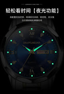High-grade waterproof luminous new men's watch steel belt quartz watch live burst male wristwatch men watch