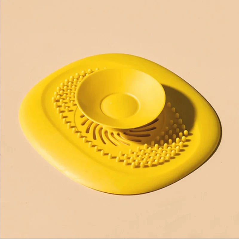 Silicone Anti-blocking Bathtub Stopper for Bathroom Floor Drain Shower Sink Kitchen Household Strainer Tools