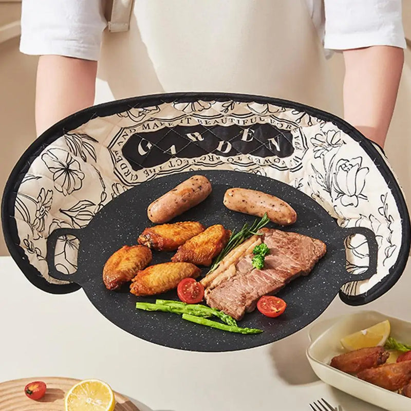 Anti-Scald Gloves Heat-Resistant Extra Long Cooking Gloves Anti-Scald Gloves Long-Lasting Design For Cooking Enthusiasts