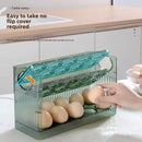 Egg Storage Box Automatic Turning Preservation Box For Fridge Side Door Kitchen Special Egg Holder Support Wholesale